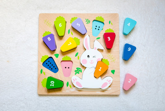 Tender Leaf Toys - 123 Carrot Puzzle