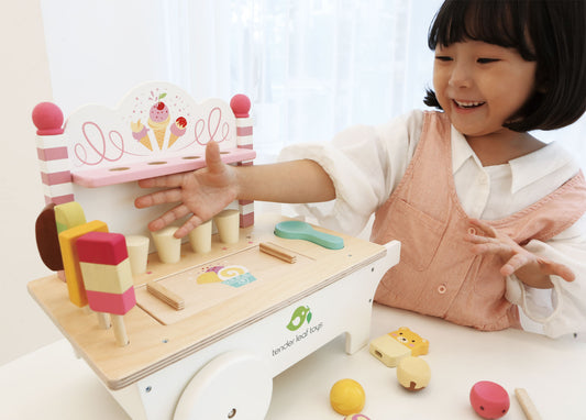 Tender Leaf Toys - Push Along Ice Cream Cart