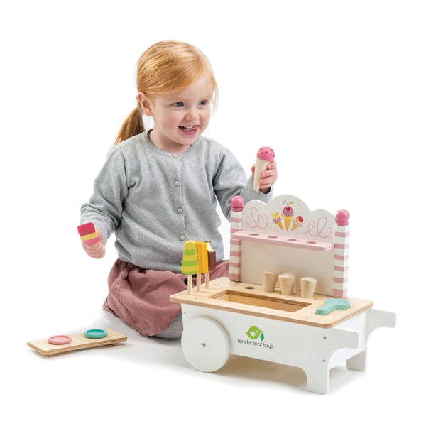 Tender Leaf Toys - Push Along Ice Cream Cart