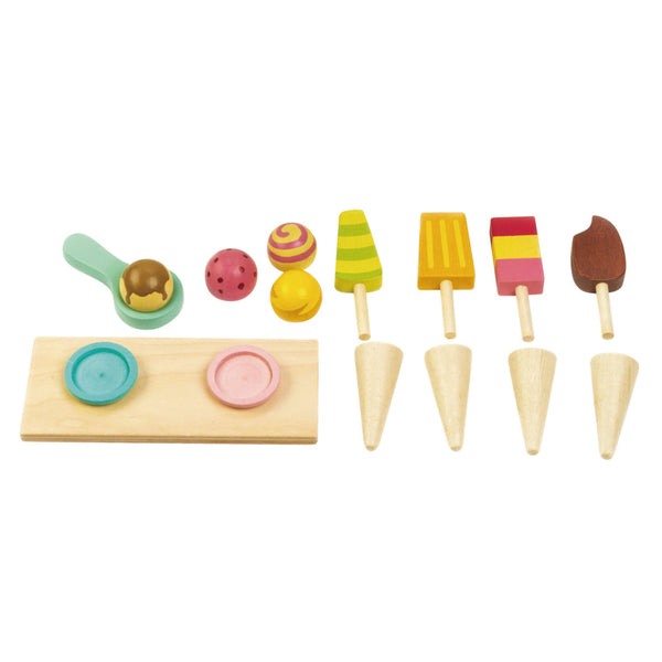 Tender Leaf Toys - Push Along Ice Cream Cart