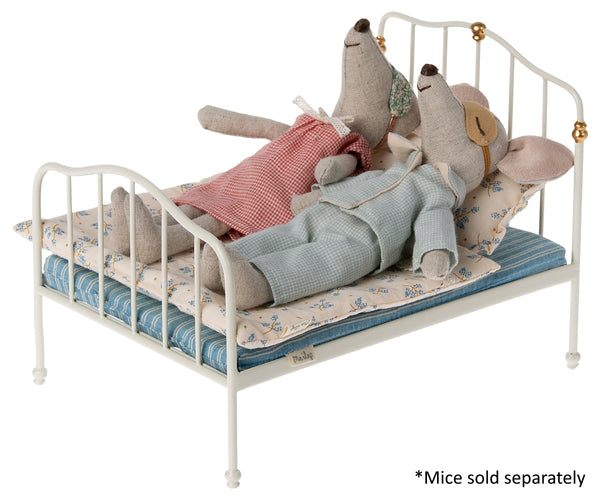 Maileg Vintage Double Mouse Bed off-white