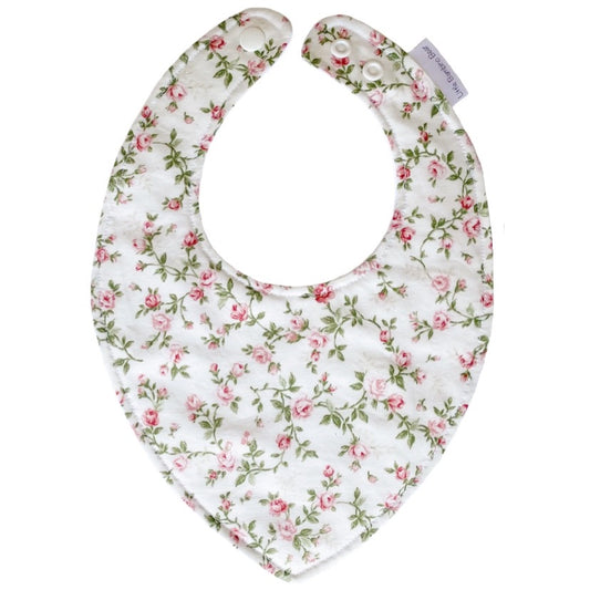 Handmade Bib Vintage Roses | Little Bambino Bear