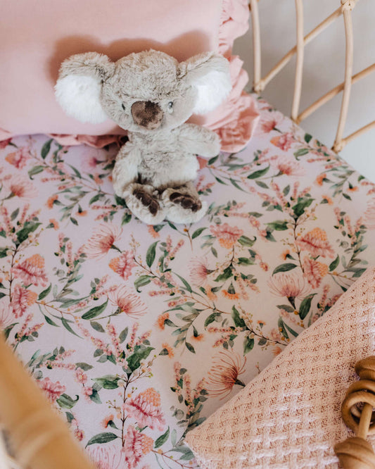 Bassinet Sheet / Change Pad Cover - Wattle