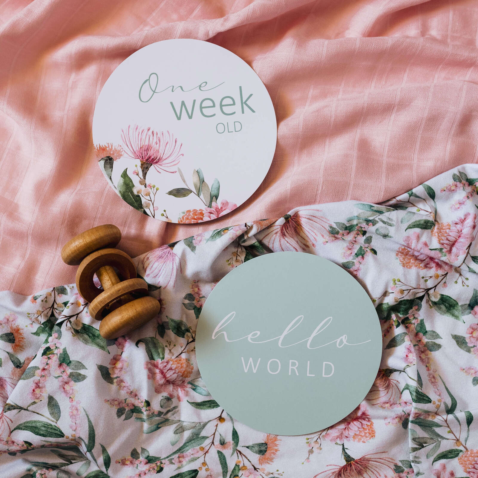 Wattle and Sage Milestone Cards | Snuggle Hunny Kids