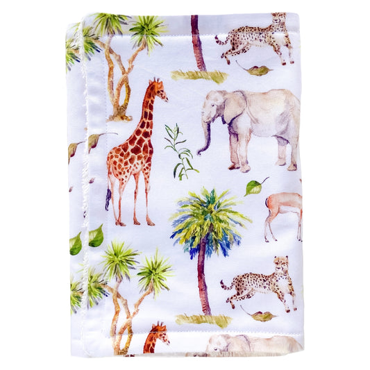 Wild Africa Burp Cloth - Little Bambino Bear