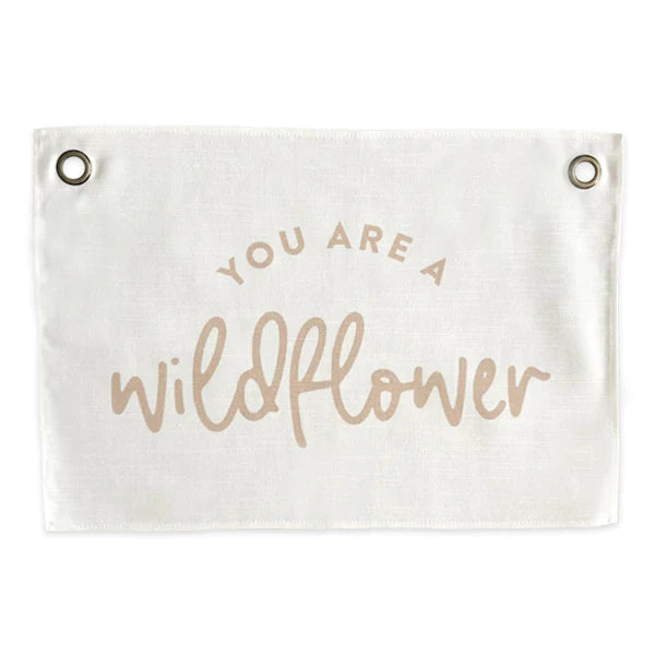 Leonie and the Leopard - You are a Wildflower Wall Banner