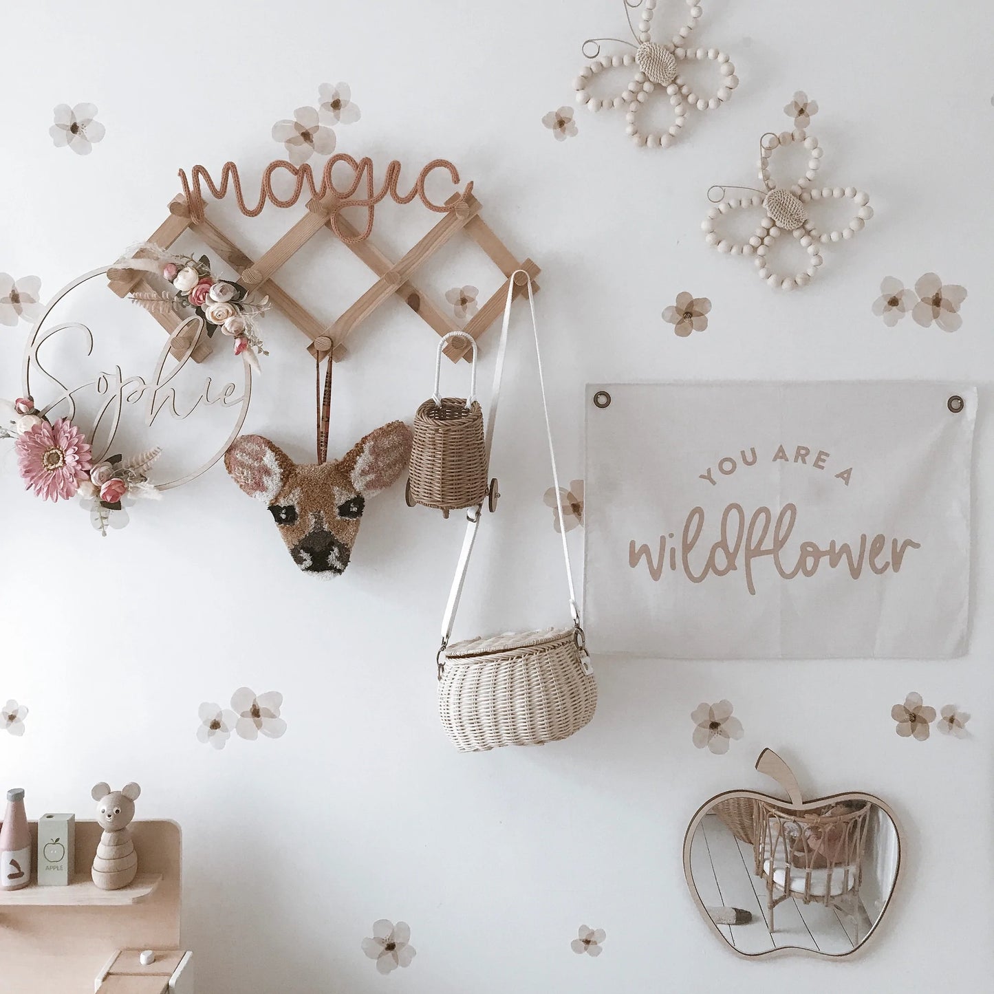 Leonie and the Leopard - You are a Wildflower Wall Banner