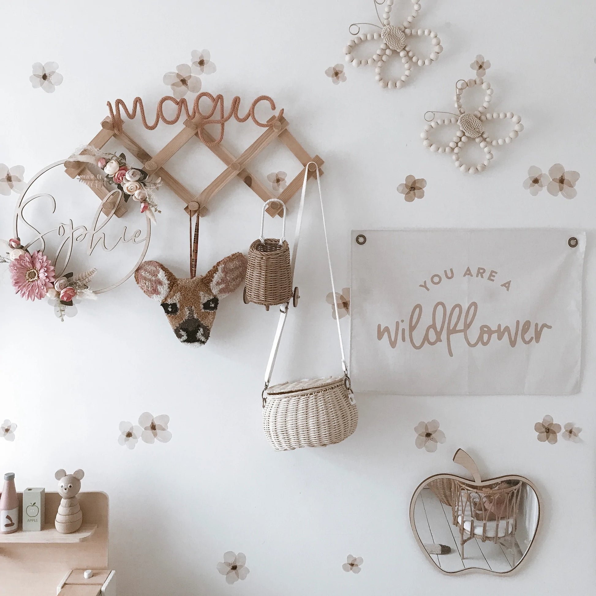 Leonie and the Leopard - You are a Wildflower Wall Banner