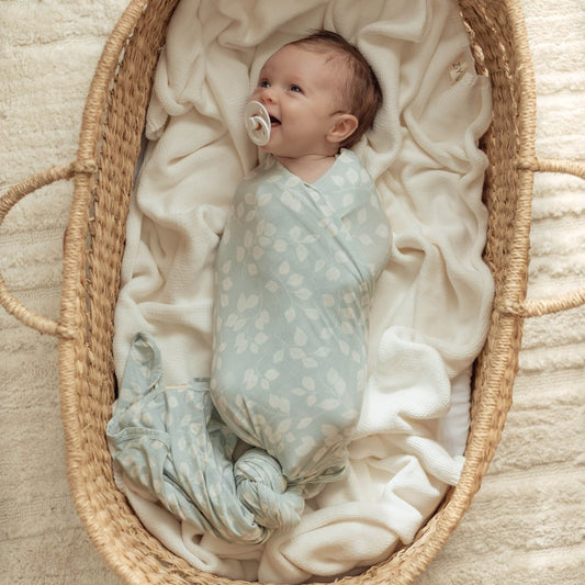 Ziggy Lou - Leaf Bamboo Stretch Swaddle