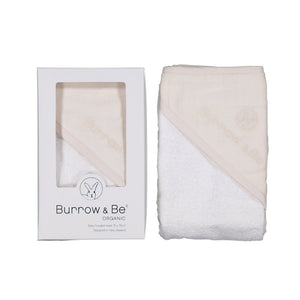 Burrow and Be Hooded Towel Almond