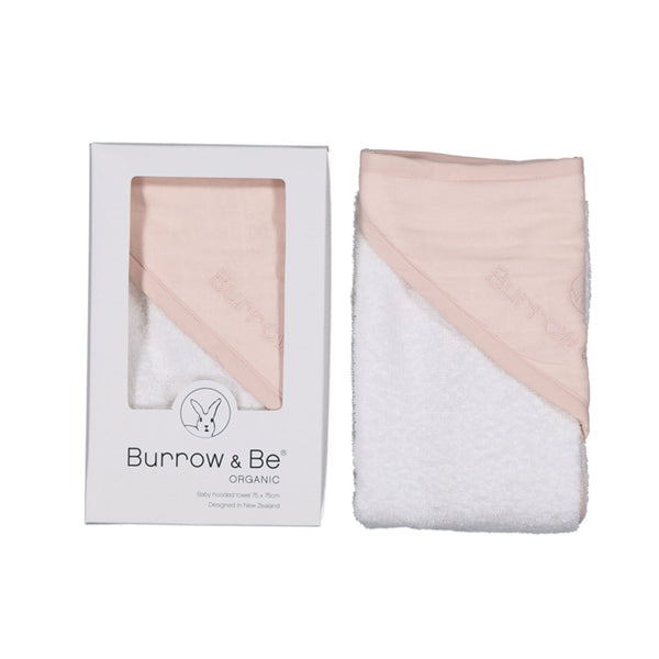 Burrow and Be Hooded Towel Blush