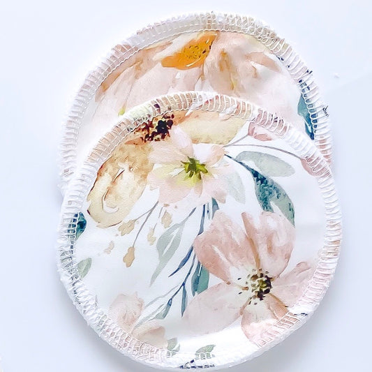 Nursing Pads - Peachy Floral - Little Bambino Bear