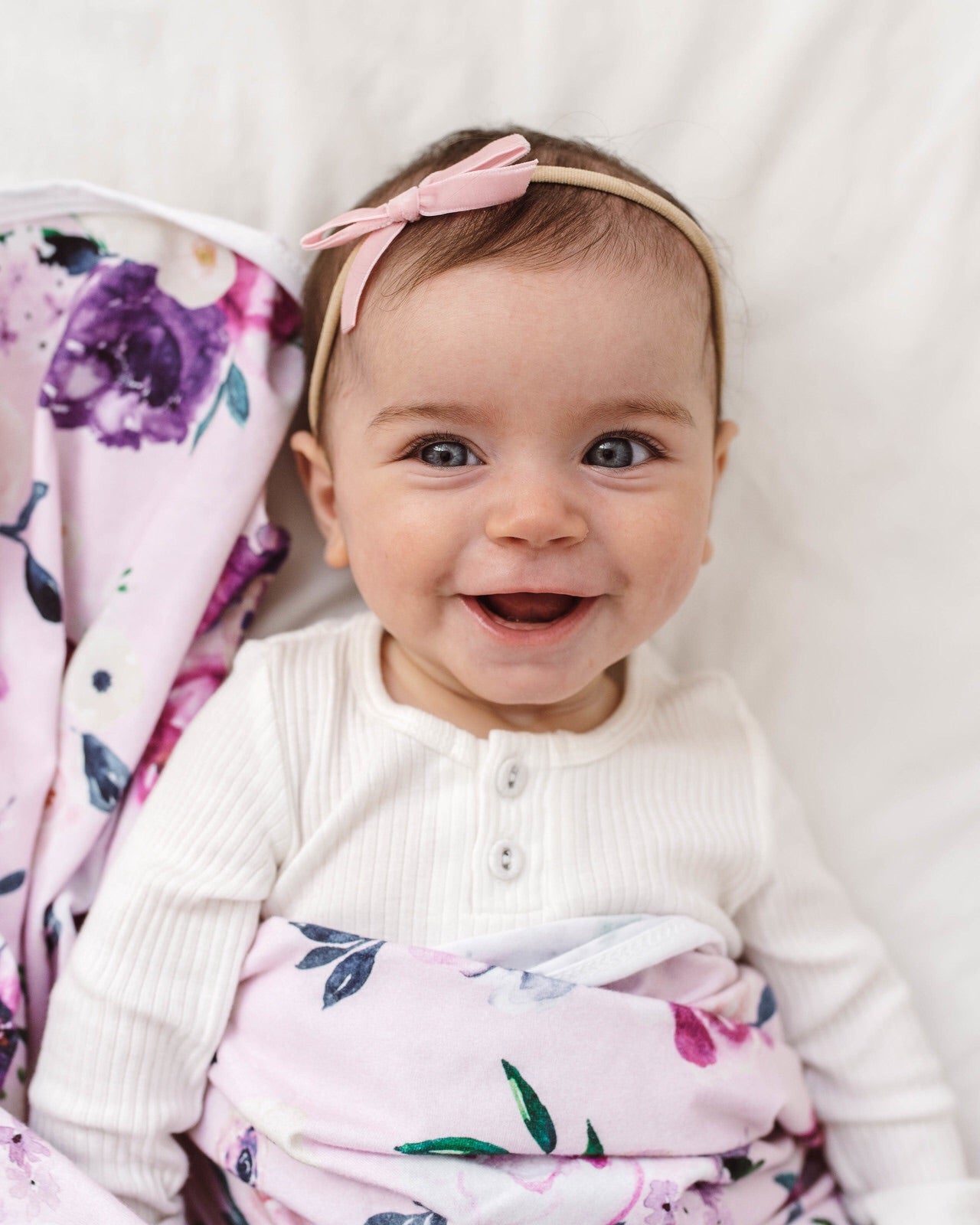 Velvet Bow - Rose Pink - Little Bambino Bear