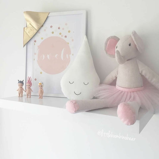 Little Bambino Bear Raindrop Cushion - Little Bambino Bear