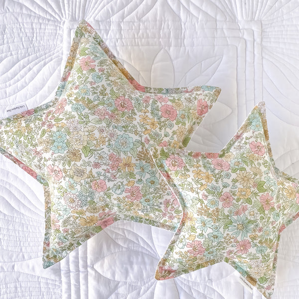 Liberty Floral Star Cushion - Little Bambino Bear
