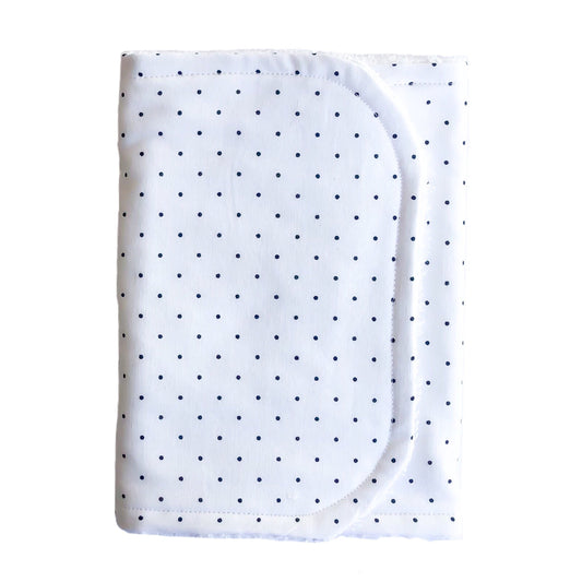 Black spot on White Burp Cloth - Little Bambino Bear