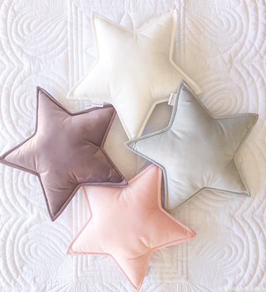 Velvet Star Cushion - Little Bambino Bear