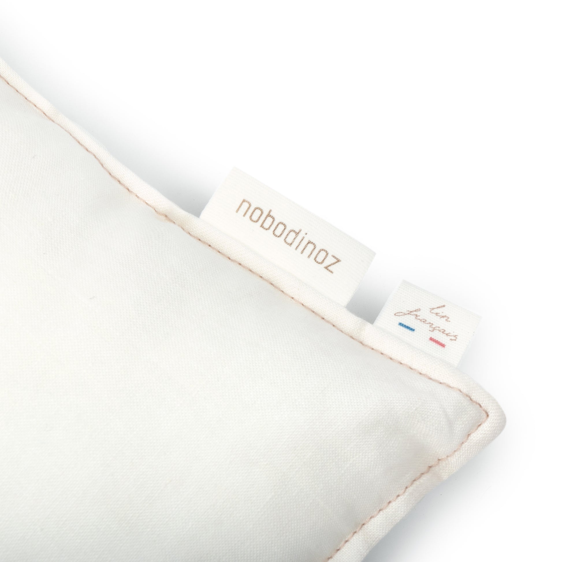 Nobodinoz Lin Français Rectangular Cushion - Off White 