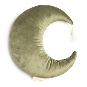 Nobodinoz Pierrot Moon Velvet Cushion - Olive Green