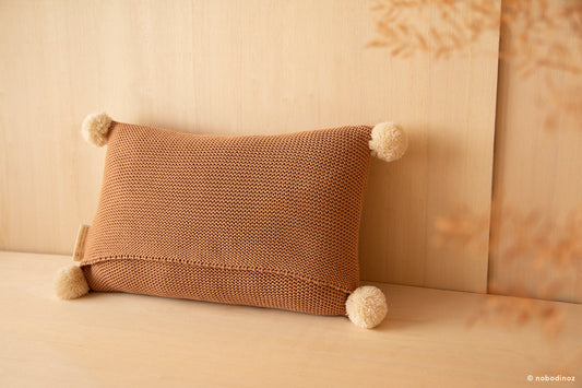 Nobodinoz So Natural Knitted Cushion - Biscuit