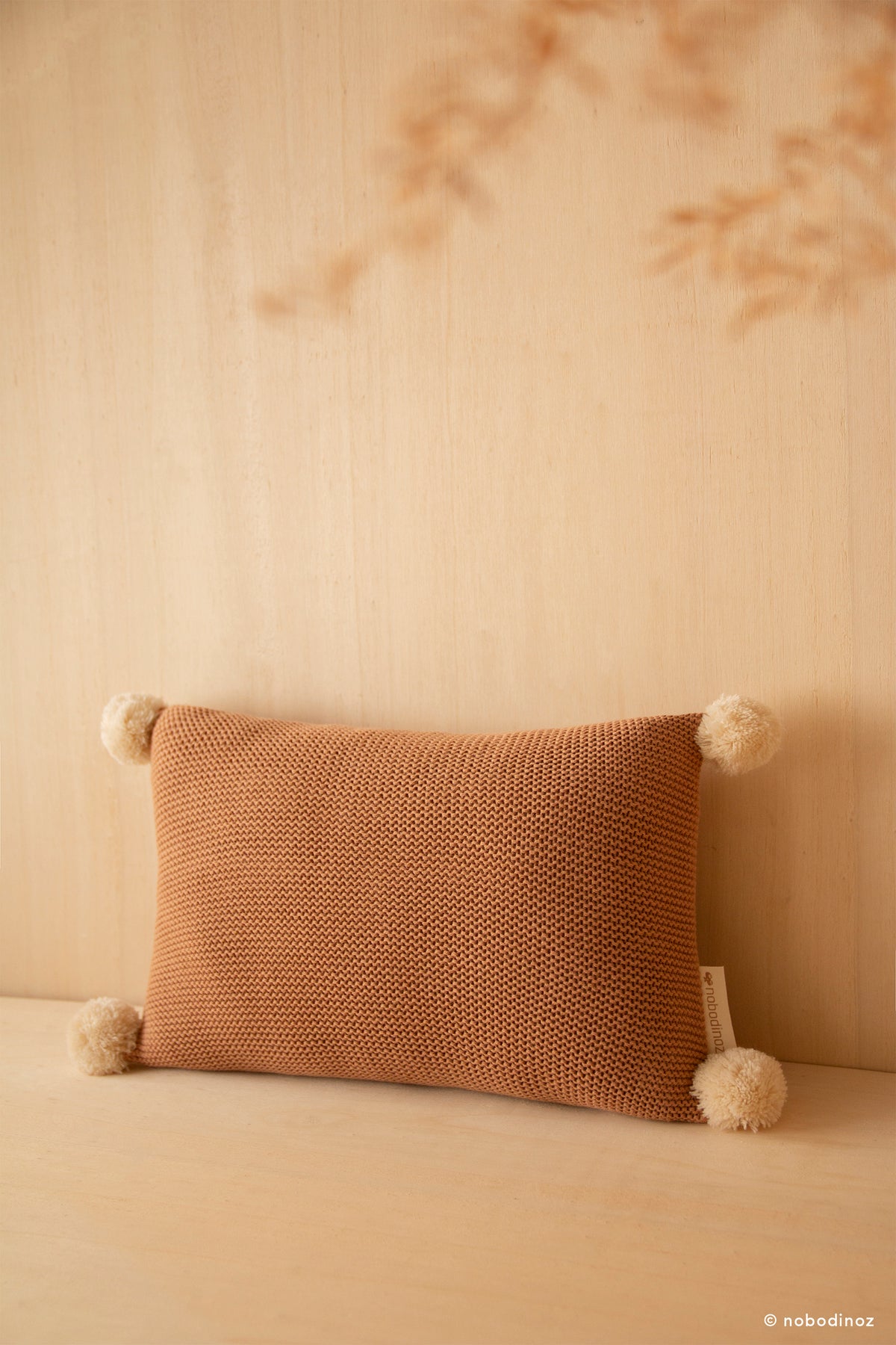 Nobodinoz So Natural Knitted Cushion - Biscuit
